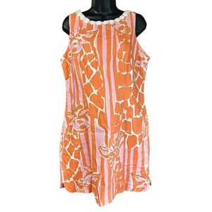 NWT! Lilly Pulitzer For Target Giraffe Shift Dress Size 14